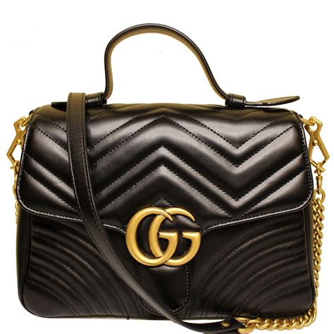 gucci marmont bag with handle|authentic Gucci Marmont small bag.